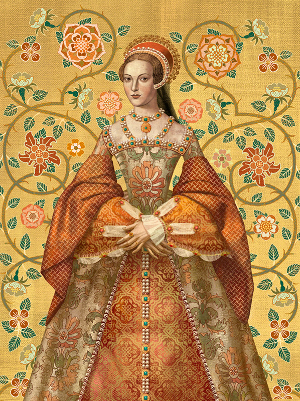 Six Tudor Queens Portraits