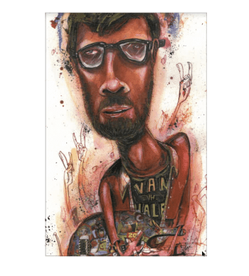 Portrait Of Weezer By Rick Sealock – Postcard