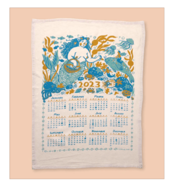 2023 Tea Towel Calendar By Phoebe Wahl