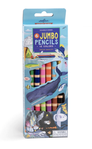 Under The Sea 6 Jumbo Double-Sided Color Pencils