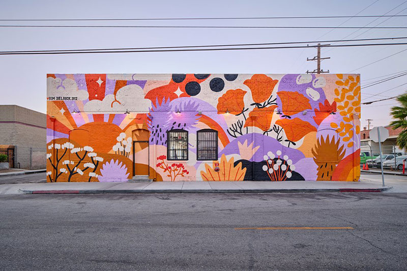Daisy Diner Mural for Long Beach Walls