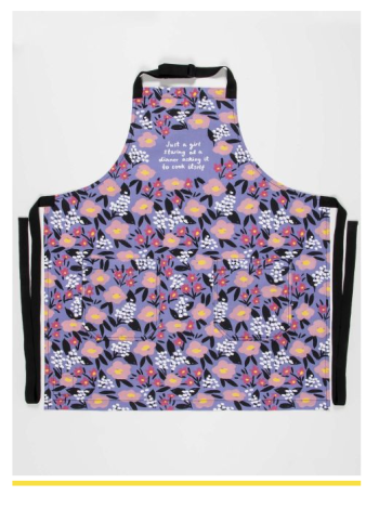 Just A Girl Starting At A Dinner Asking It To Cook Itself – Apron