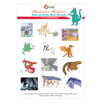 How To Draw A Dragon Illustration Workshop Sticker Sheet