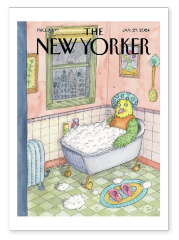 Bird Bath by Roz Chast – Greeting Card