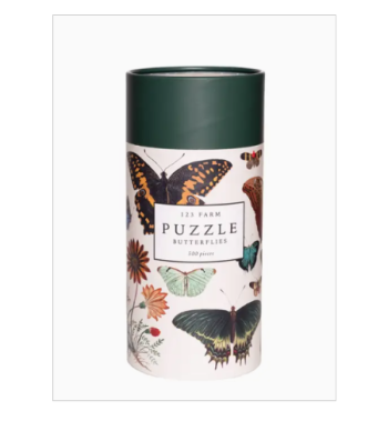 Butterflies Puzzle – 500 Piece Puzzle with Vintage Illustrations