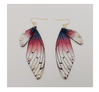 Gradient Butterfly Wing Earrings